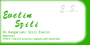 evelin szili business card
